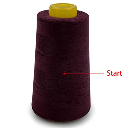 4 Cones of 3000 Yards Each Spool Thread for All Purpose (36000 Foot)