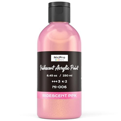 Iridescent Pink Acrylic Paint (8.45 Fl Oz)