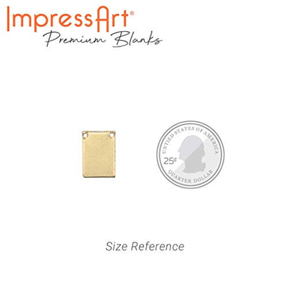 Premium Metal Stamping Rectangle Blanks for Metal Stamping and Jewelry Making (24 Count)