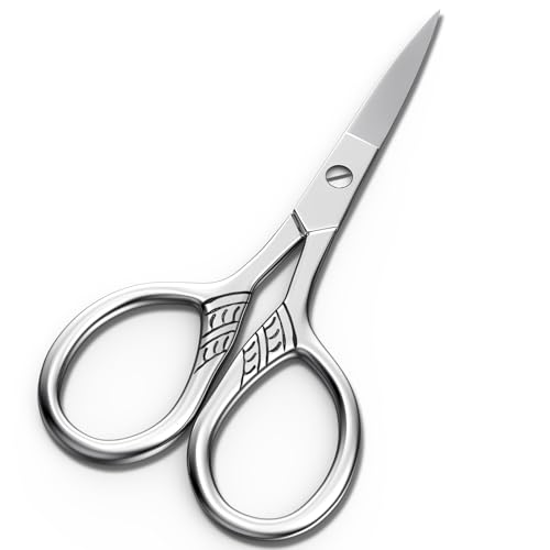 Stainless Steel Small Scissors with Textured Handle
