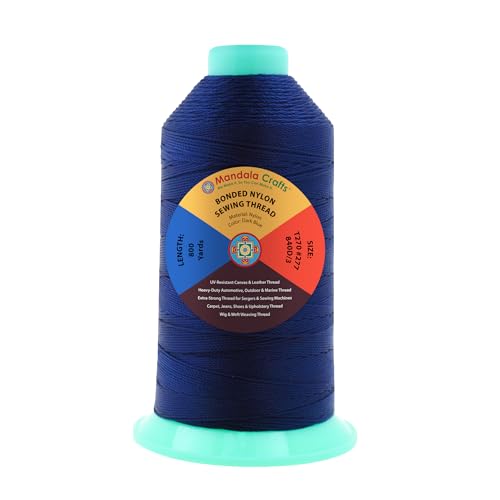 Size 277 840D T270 Dark Blue Bonded Nylon Thread