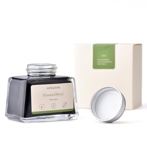 Hongdian Fountain Pen Bottled Ink Green Oliver Color