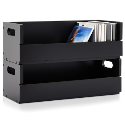 2 Set Wooden CD Storage Box (2 Count)