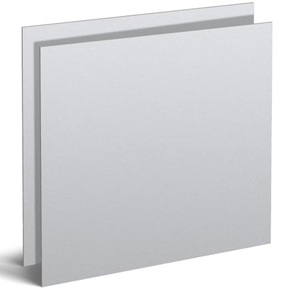 2 Pcs Mild Steel Sheet Cold Rolled 18 Gauge Metal Plate Weldable Metal Sheets for Professional Industrial DIY Use (2 Count)