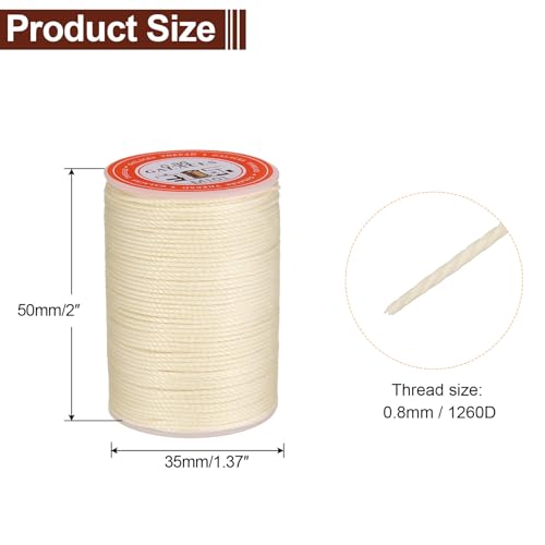 Round Leather Sewing Waxed Thread