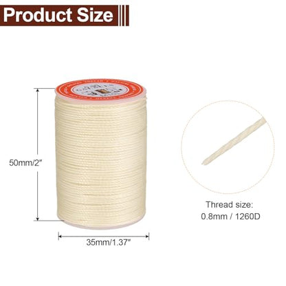 Round Leather Sewing Waxed Thread