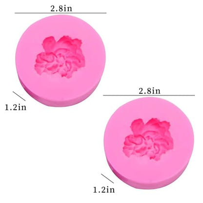 2PCS Carnation Flower Candle Molds (2 Count)