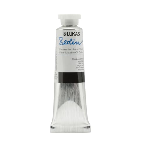 Berlin Pro Artists Water Mixable Oil Paint 37 ml Tube Ivory Black
