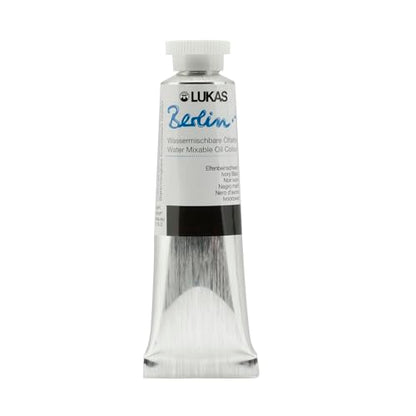 Berlin Pro Artists Water Mixable Oil Paint 37 ml Tube Ivory Black