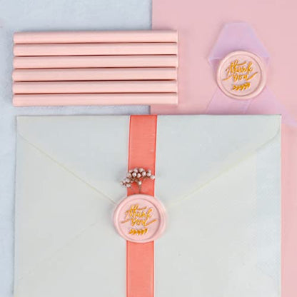 16 PCS Dirty Pink Glue Gun Sealing Wax Sticks for Mini Glue Gun (16 Count)