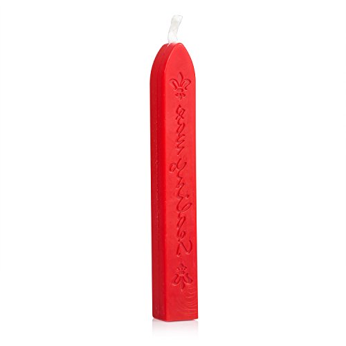 Sealing Wax Stick with Wick Flower De Luce of France Retro 10 Pieces Pack (10 Count)
