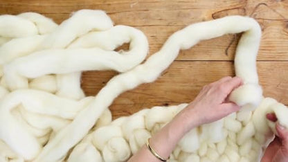1 lb Wool roving Yarn unspun Fiber