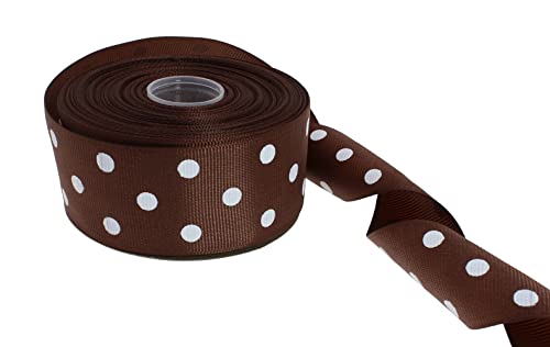 Polka Dot Grosgrain Ribbon 25 Yard Each Roll 100% Polyester
