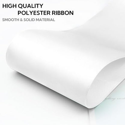 4 Inch 25 Yard Wide Satin Ribbon White