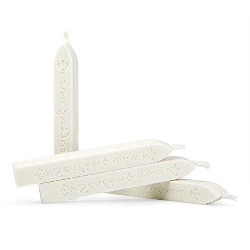 Sealing Wax Stick with Wick Flower De Luce of France Retro 10 Pieces Pack (10 Count)
