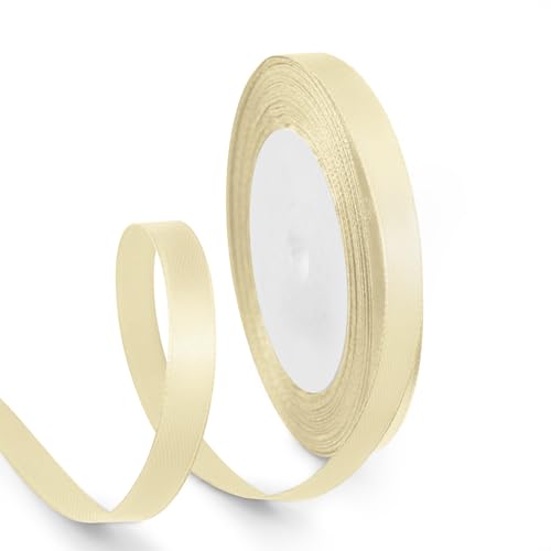 3 8 Inch 25 Yards Satin Ribbon Ivory