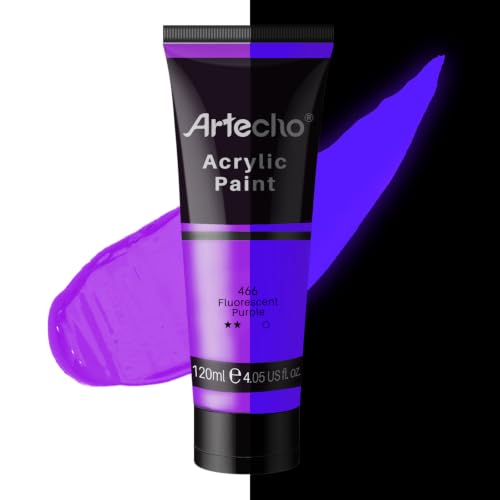 Fluorescent Purple Acrylic Paint 120ml (4.05 Fl Oz)