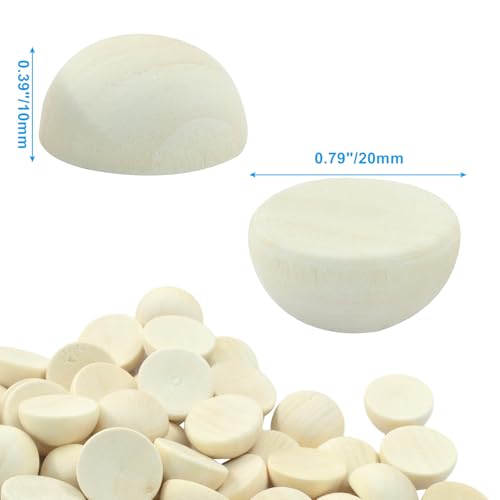 Half Wooden Beads