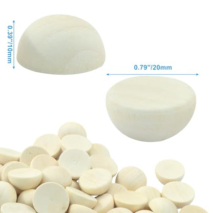 Half Wooden Beads