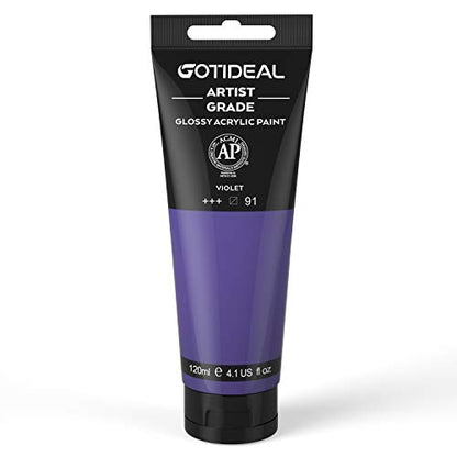 Acrylic Paint Violet Tubes (4.1 Fl Oz)