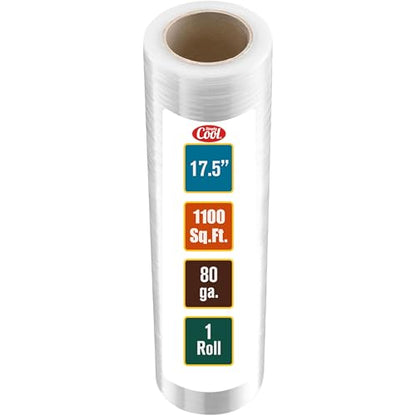 Stretch Wrap 17.5 Inch 80 Gauge Shrink Wrap