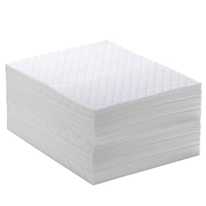 Spill Absorbent Pads 15" x 20" Heavyweight Oil Absorbing Mats