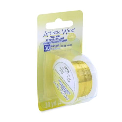 30 Gauge Tarnish Resistant Brass Craft Wire