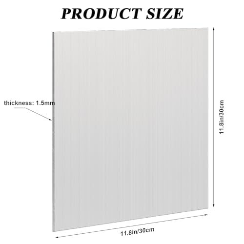 1 Pack 5052 H32 Aluminum Sheet Metal 12” x 12”x 1