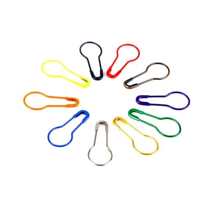 Gourd Shaped Locking Stitch Markers for Crocheting Cute Stitch Markers Metal Stitch Marker Knitting Accessories (30 Count)
