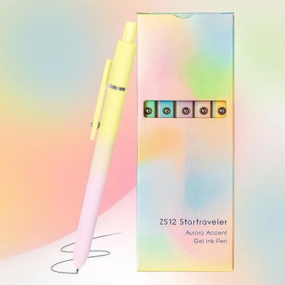 Gel Pens 5 Pcs Medium Point Smooth Writing Pens Cute Pens for Women