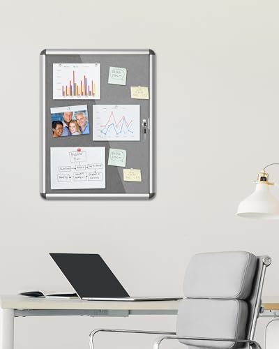 26"x20" Enclosed Bulletin Board
