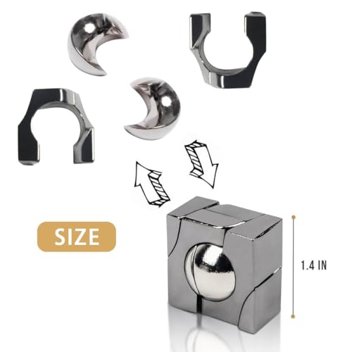 Fun Metal Brain Teaser Puzzle Games (3 Count)
