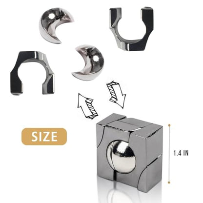 Fun Metal Brain Teaser Puzzle Games (3 Count)