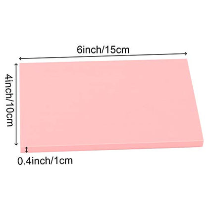 20 Count 4 x 6 Inch Pink Soft Rubber Carving Blocks