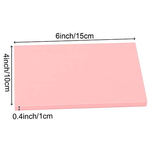 20 Count 4 x 6 Inch Pink Soft Rubber Carving Blocks