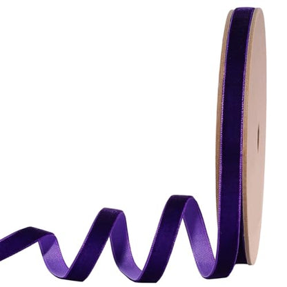 Purple Thin Velvet Ribbon