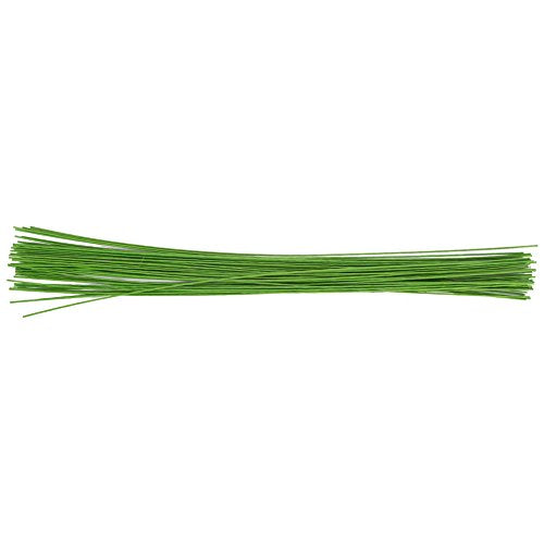 24 Gauge Green Floral Wire Green Paper