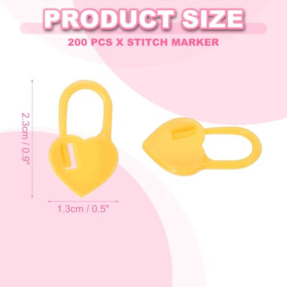 200pcs Stitch Markers for Crocheting (10 Count)