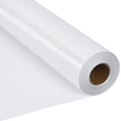 RENLITONG White Iron on Vinyl 12Inch by 20ft Roll Heat Transfer Vinyl for T