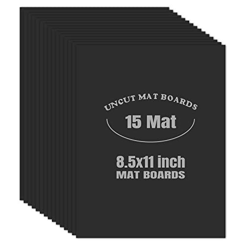 8.5x11 Uncut Picture Mat Boards (15 Count)