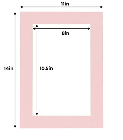 11x14 Mat for 8.5x11 Photo (100 Count)