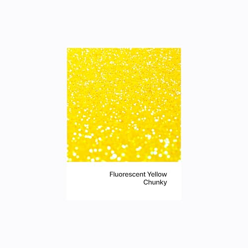 Resin Glitter Fluorescent Yellow 100g Chunky (3.5274 Ounce)