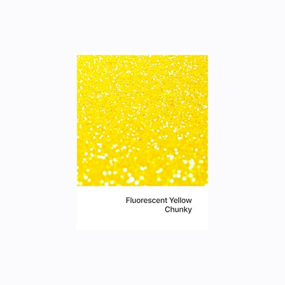 Resin Glitter Fluorescent Yellow 100g Chunky (3.5274 Ounce)