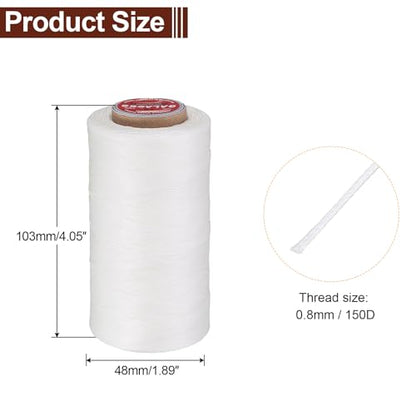 Flat Leather Sewing Waxed Thread