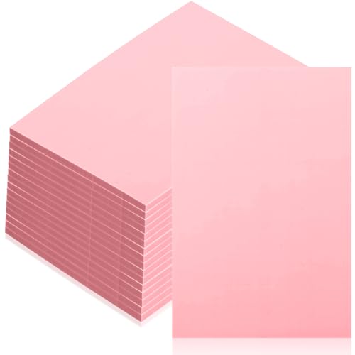 16 Pcs 4" x6“ Pink Rubber Art Soft Linoleum Carving Block (16 Count)