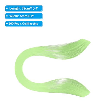 Quilling Strips Paper 600pcs 5mm 39cm Origami Paper Quilling Kits for Art DIY Hand Craft Christmas
