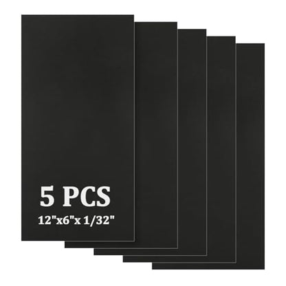 5 Pack 5052 Anodized Aluminum Sheet Metal 12 x 6 x 1 (5 Count)