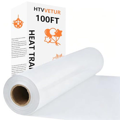 White Iron on Vinyl Roll 12" x 100ft