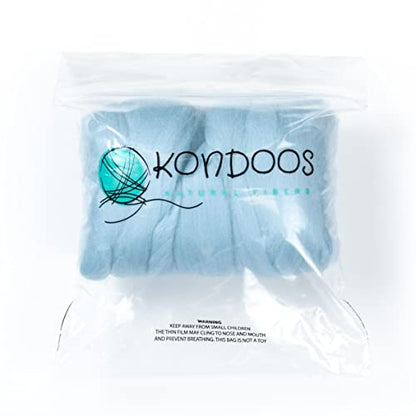 Colored Natural Wool roving (8 Ounce)