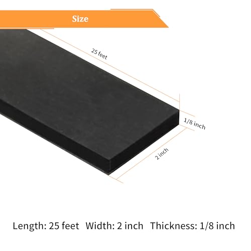Solid Neoprene Rubber Strips with Adhesive Backing 1